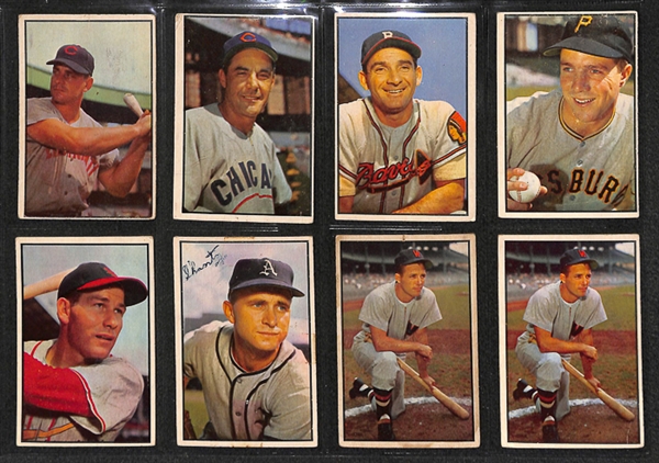 Lot of 32 - 1953 Bowman Baseball Cards w. Eddie Joost