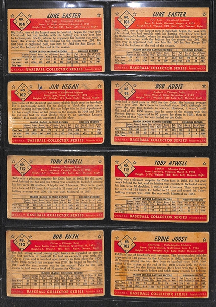 Lot of 32 - 1953 Bowman Baseball Cards w. Eddie Joost