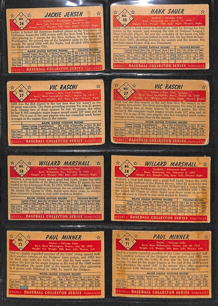 Lot of 32 - 1953 Bowman Baseball Cards w. Eddie Joost