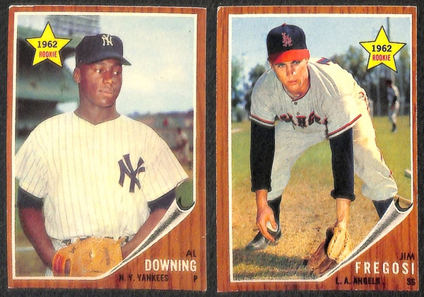 Lot of 177 Different 1962 Topps Baseball Cards w. Stars Including Nellie Fox