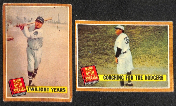 Lot of 177 Different 1962 Topps Baseball Cards w. Stars Including Nellie Fox