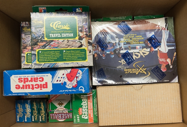 Lot of 40 Baseball Traded Sets, Highlights, & Cards from 1986 to 1998