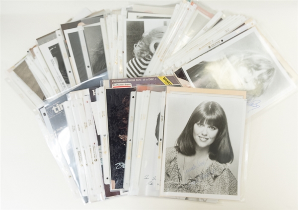 Lot of Approximately 100 Actor & Actress Autographed 8x10 Photos (Primarily) - Mostly 1950s through 1980s