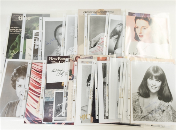 Lot of Approximately 100 Actor & Actress Autographed 8x10 Photos (Primarily) - Mostly 1950s through 1980s