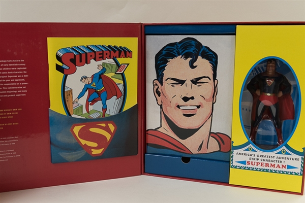 Superman Masterpiece Edition (1999) & The Bat Man Masterpiece Edition (2000) - Action Figure & Comic Book Kits