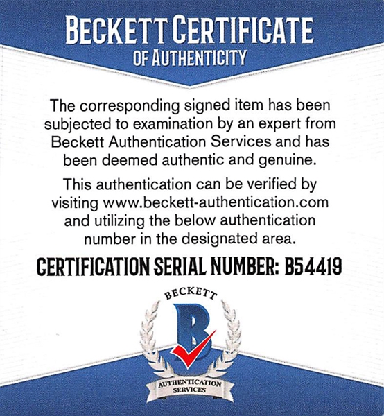 Lady Bird Johnson (First Lady) Signed Index Card - Beckett COA
