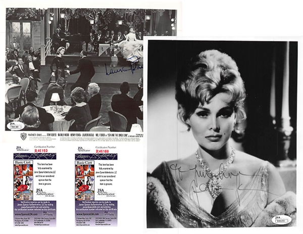 Zsa Zsa Gabor & Lauren Bacall Signed 8x10 Photos - JSA COA