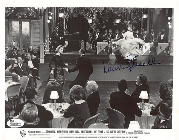 Zsa Zsa Gabor & Lauren Bacall Signed 8x10 Photos - JSA COA