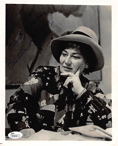 Lot of 3 Celebrity Signed Photos & Letters w. Angie Dickinson/Barbara Walters/Bell Abzug - JSA & Beckett COA