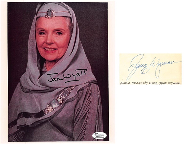 Jane Wyman & Jane Wyatt Signed Flats - Beckett & JSA COA