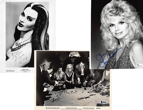 Lot of 3 Celebrity Signed 8x10 Photos w. Nichelle Nichols/Yvonne DeCarlo/Loni Anderson - Beckett & JSA COA