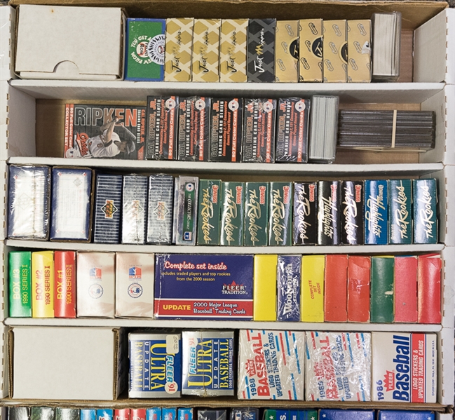 Huge Lot Of 1980-1990's Baseball Update & Traded Sets