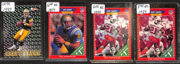 Lot Of 650+ Football Rookies/Stars/Inserts (1980s-2003) 