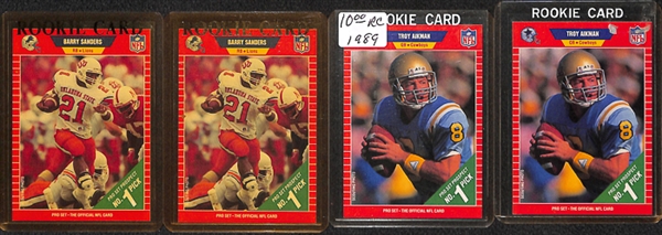 Lot Of 650+ Football Rookies/Stars/Inserts (1980s-2003) 