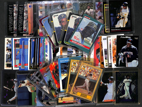 Lot Of 72 Assorted Barry Bonds Cards w. Rookies