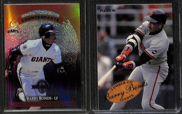 Lot Of 72 Assorted Barry Bonds Cards w. Rookies