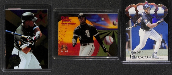 Lot Of 145 Assorted Frank Thomas Cards w. Relics & Rookies