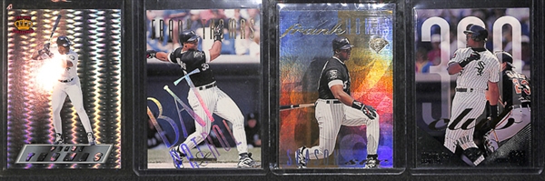 Lot Of 145 Assorted Frank Thomas Cards w. Relics & Rookies