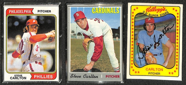 Lot Of 28 Assorted Steve Carlton Cards w. 1969 Topps