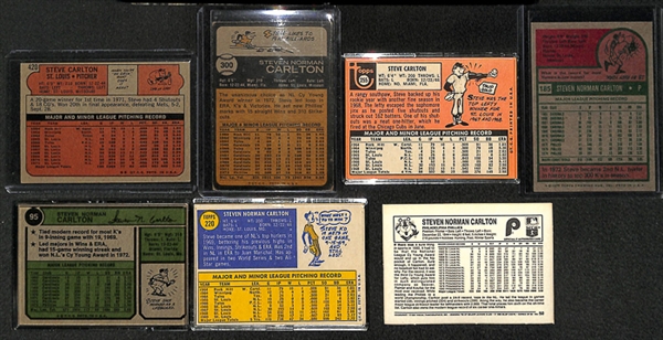 Lot Of 28 Assorted Steve Carlton Cards w. 1969 Topps