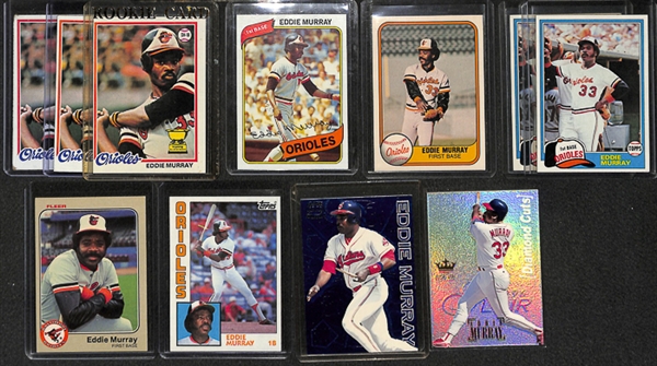 Lot Of 60 Assorted Eddie Murray Cards w. 3 Rookies
