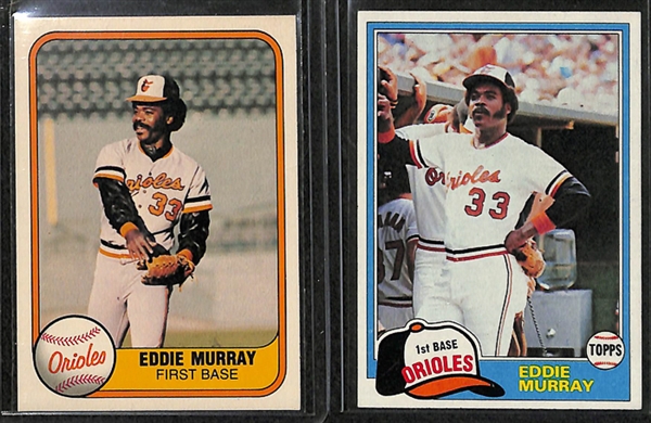 Lot Of 60 Assorted Eddie Murray Cards w. 3 Rookies