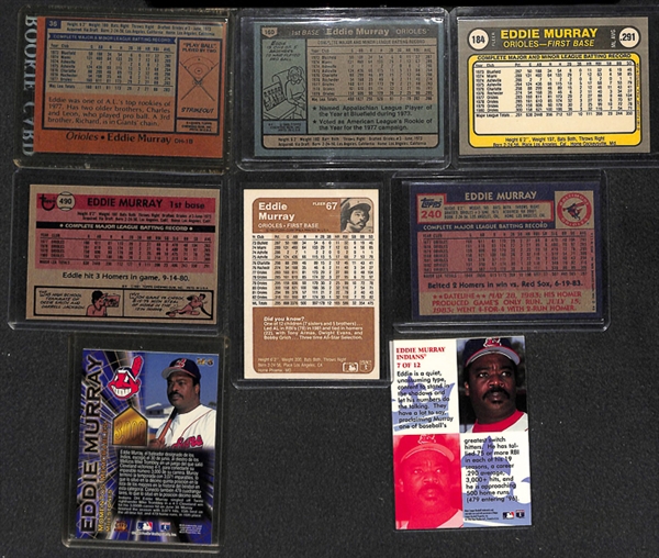 Lot Of 60 Assorted Eddie Murray Cards w. 3 Rookies