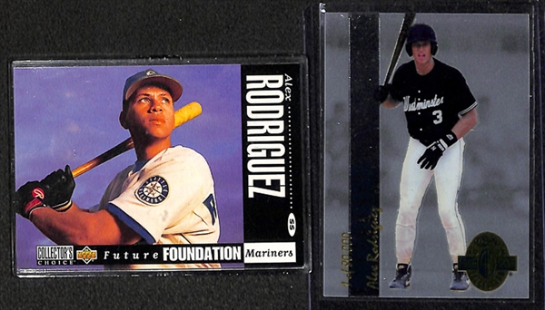 Lot Of 38 Assorted Alex Rodriguez Cards w. Relic Card & Rookies