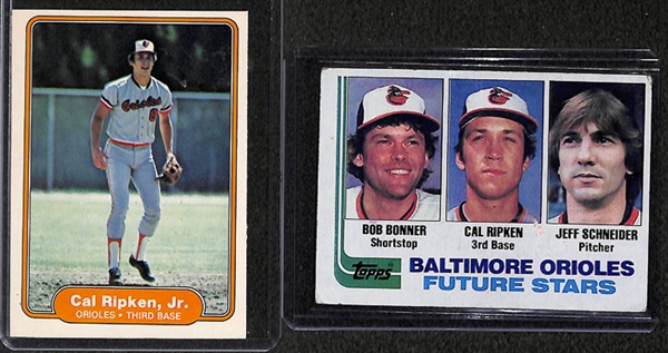 Lot Of 85 Assorted Cal Ripken Jr Cards w. 2 Rookies