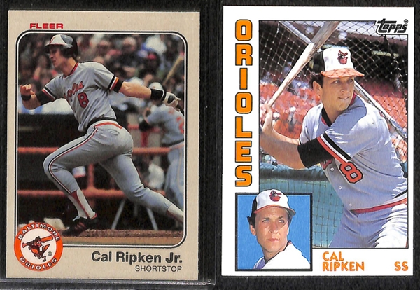 Lot Of 85 Assorted Cal Ripken Jr Cards w. 2 Rookies