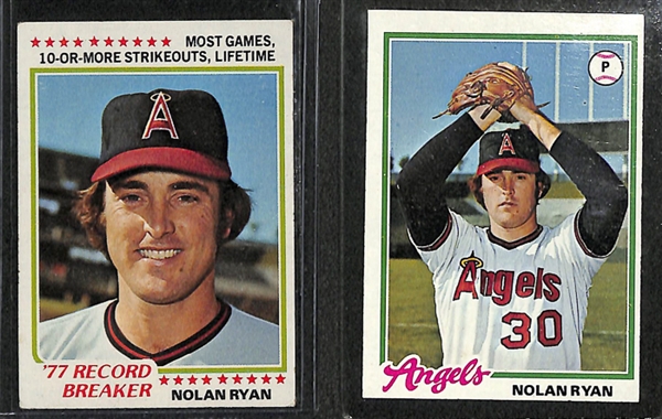Lot Of 70 Assorted Nolan Ryan Cards w. 1973 Topps