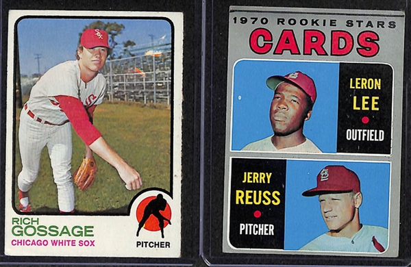 Lot Of 16 Baseball Rookie Cards From 1960s-1970s w. Gossage & Parker