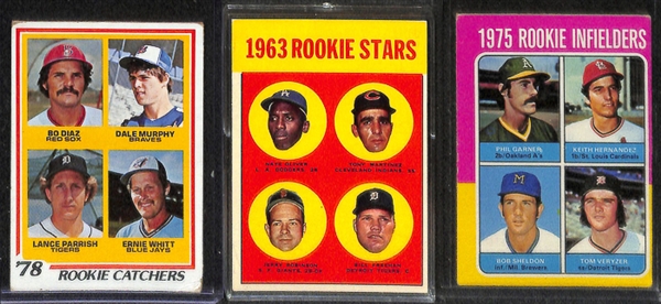 Lot Of 16 Baseball Rookie Cards From 1960s-1970s w. Gossage & Parker