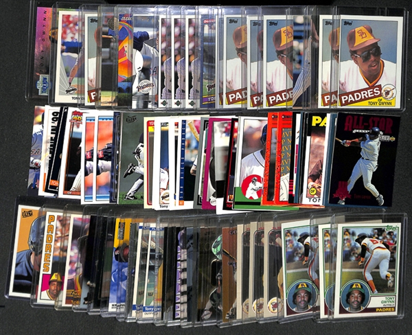 Lot Of 82 Assorted Tony Gwynn Cards w. Rookies