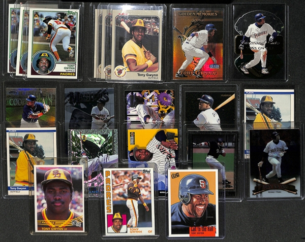 Lot Of 82 Assorted Tony Gwynn Cards w. Rookies
