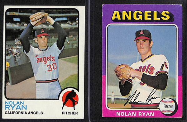 Lot Of 130 Assorted Nolan Ryan Cards w. 1973 Topps