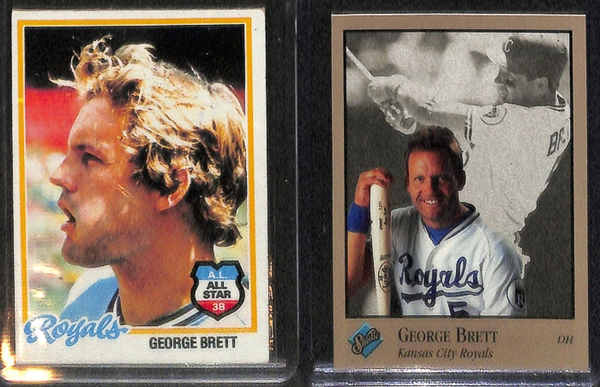 Lot Of 100 Assorted George Brett Cards w. 1975 Topps Rookie