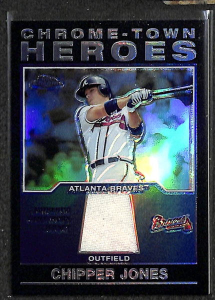 Lot Of 58 Assorted Chipper Jones Cards w. Relics & Rookies