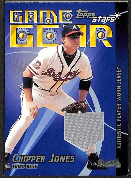 Lot Of 58 Assorted Chipper Jones Cards w. Relics & Rookies