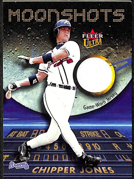 Lot Of 58 Assorted Chipper Jones Cards w. Relics & Rookies