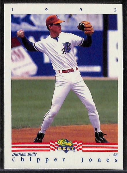 Lot Of 58 Assorted Chipper Jones Cards w. Relics & Rookies