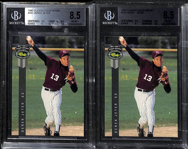 Lot Of 40 Assorted Derek Jeter Cards w. Many Rookies from 1992/1993