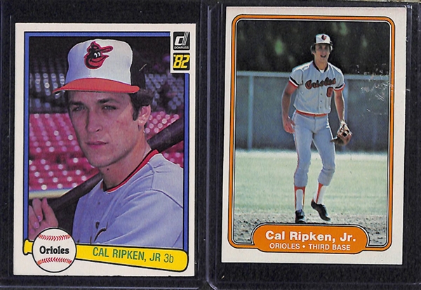 Lot Of 100 Cal Ripken Jr Cards w. Three Rookies & Many Insert Cards