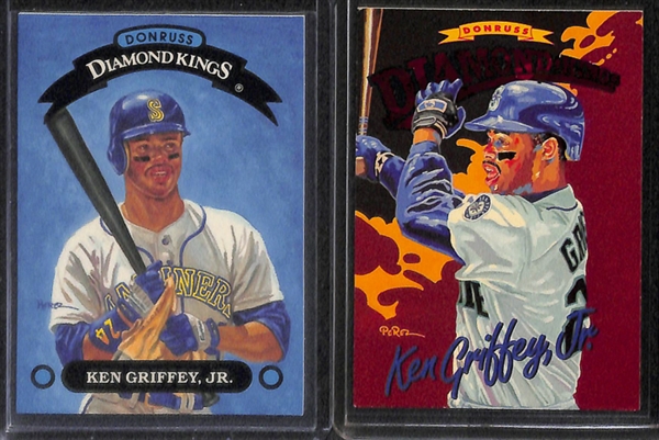 Lot Of 110 Assorted Ken Griffey Jr Cards w. 1989 Upper Deck Rookie & Many Insert Cards