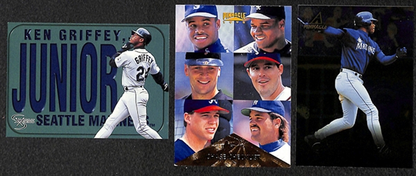 Lot Of 110 Assorted Ken Griffey Jr Cards w. 1989 Upper Deck Rookie & Many Insert Cards