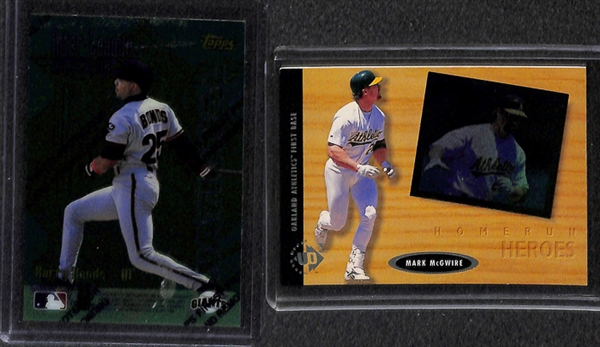 Lot Of 100+ Assorted Mark McGwire Cards w. 1985 Topps Rookies, 1987 Rookies and Many Insert Cards