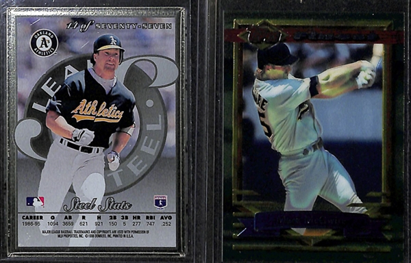Lot Of 100+ Assorted Mark McGwire Cards w. 1985 Topps Rookies, 1987 Rookies and Many Insert Cards