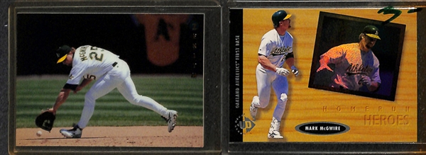 Lot Of 100+ Assorted Mark McGwire Cards w. 1985 Topps Rookie & Many Inserts