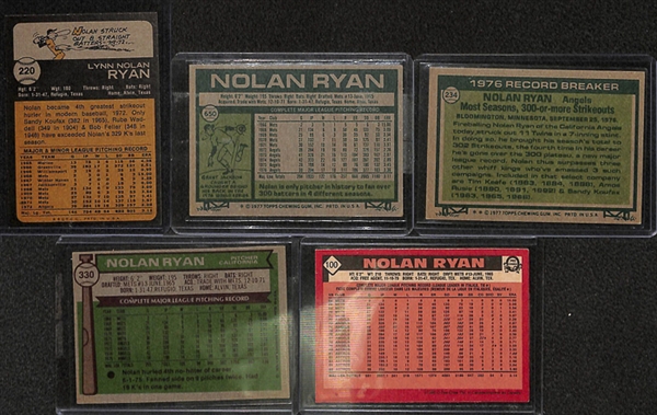 Lot Of 150+ Assorted Nolan Ryan Cards (1973-1990s)