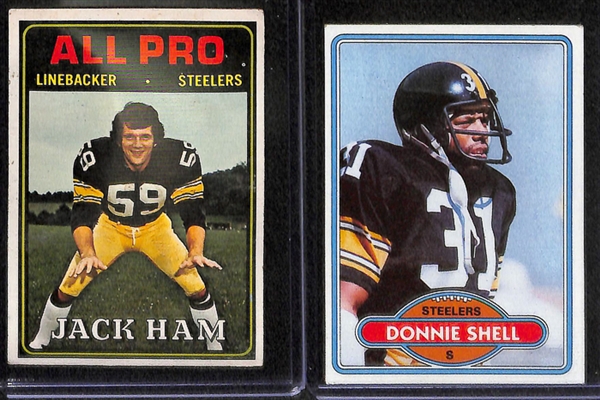 1970s-1980s Steelers Star & Rookie Cards w. 2 Joe Green Rookies